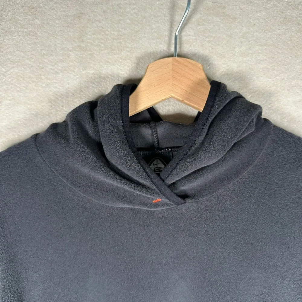 Nike ACG Therma Fit Fleece Hoodie Base Layer Men XL Black Mesh Vent Pullover